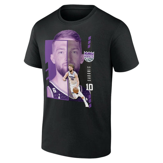 Domantas Sabonis Sacramento Kings Jump Pass T-Shirt - Black cheap