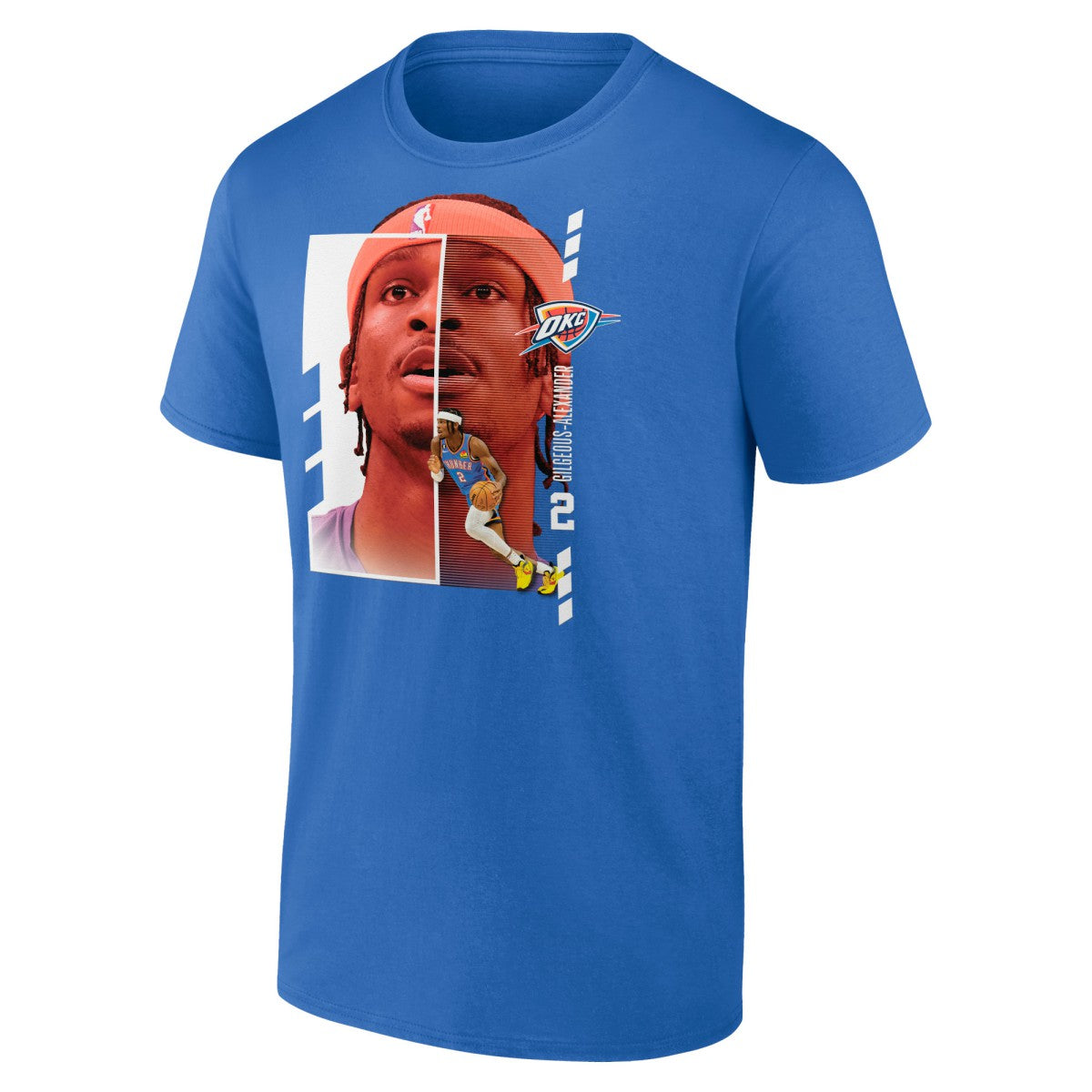 Shai Gilgeous-Alexander Oklahoma City Thunder Player Name & Number Jump Pass T-shirt - Blue for sale