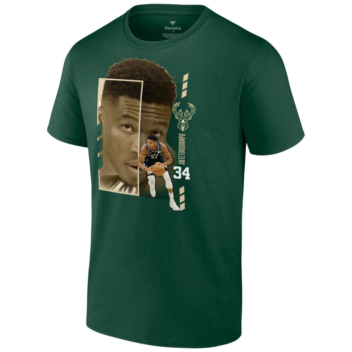 Giannis Antetokounmpo Milwaukee Bucks Jump Pass T-Shirt - Green for sale
