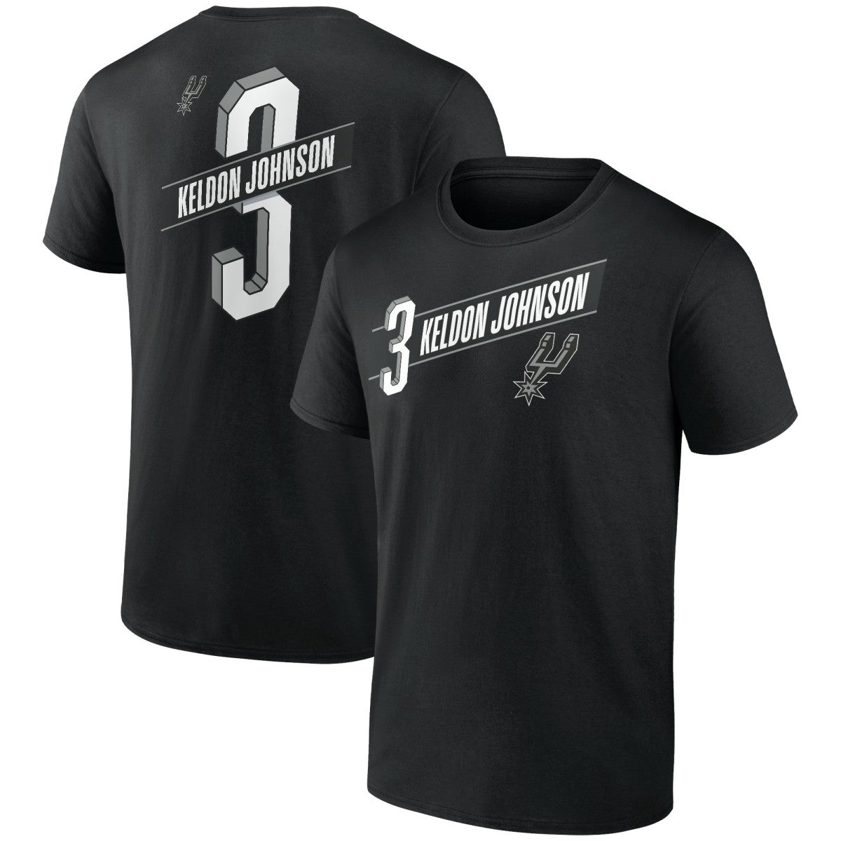 Keldon Johnson San Antonio Spurs Full-Court Press Name & Number T-Shirt - Black shop