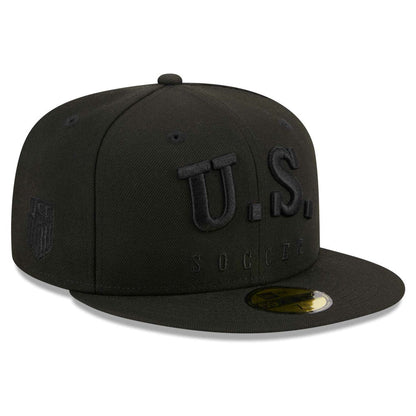 USMNT New Era Text 59FIFTY Fitted Hat - Black | New Era on sale