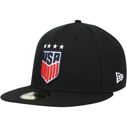 USWNT New Era Team Basic 59FIFTY Fitted Hat - Black | New Era for sale