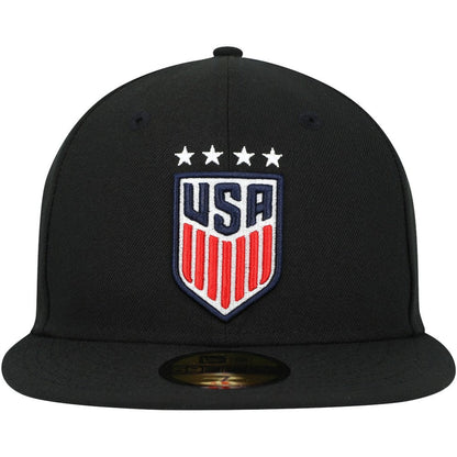 USWNT New Era Team Basic 59FIFTY Fitted Hat - Black | New Era for sale