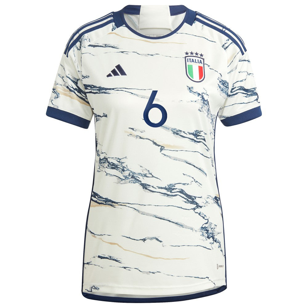 Marco Verratti Italy National Team Women's 2023 Away Replica Jersey - White | Adidas on sale