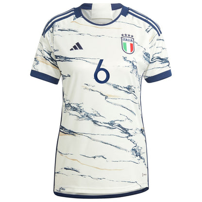 Marco Verratti Italy National Team Women's 2023 Away Replica Jersey - White | Adidas on sale