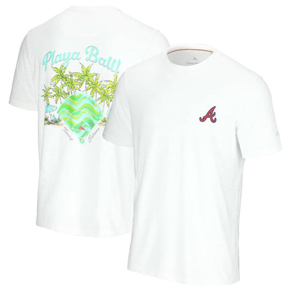 Atlanta Braves Tommy Bahama Playa Ball T-Shirt - White