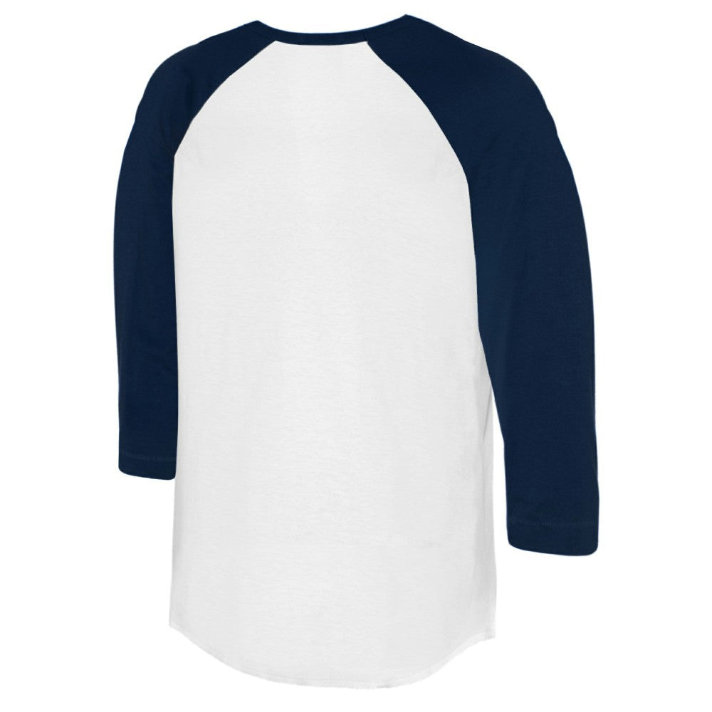 Minnesota Twins Tiny Turnip Women's Baseball Love Raglan 3/4-Sleeve T-Shirt - White/Navy
