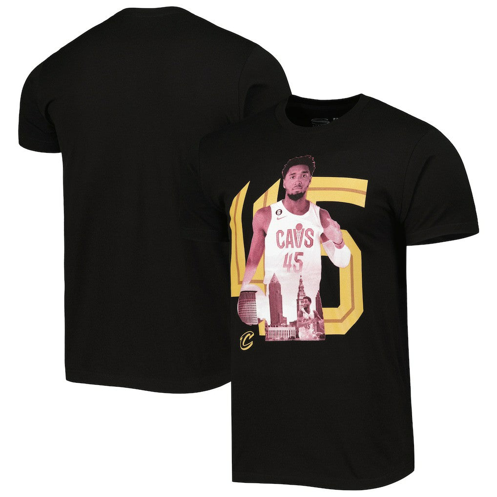 Donovan Mitchell Cleveland Cavaliers Stadium Essentials Player Metro T-Shirt sale - Black sale