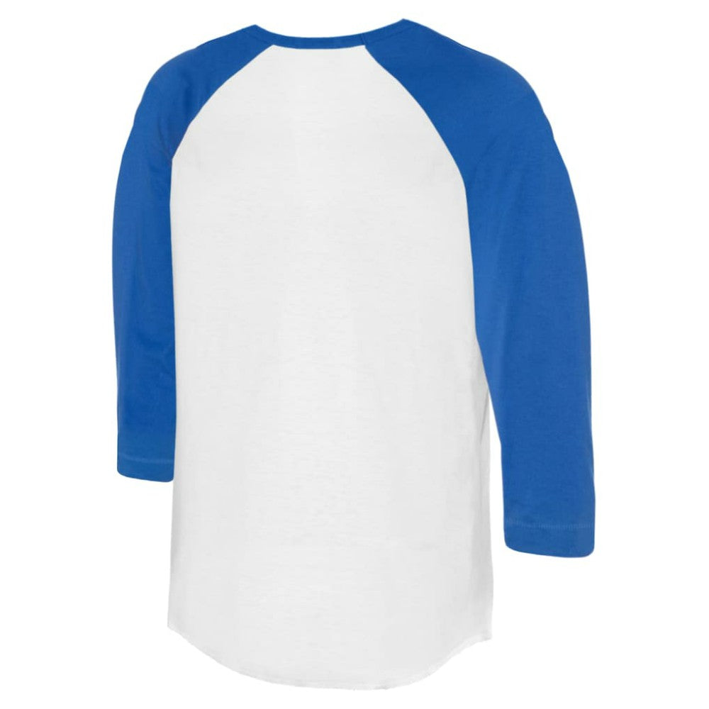 Chicago Cubs Tiny Turnip Women's I Love Dad 3/4-Sleeve Raglan T-Shirt - White/Royal