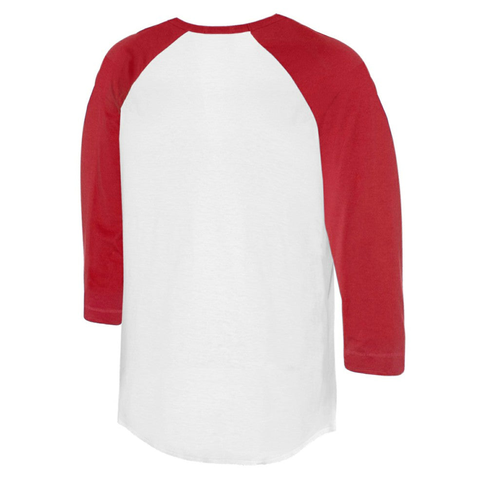 Cincinnati Reds Tiny Turnip Women's Kate 3/4-Sleeve Raglan T-Shirt - White/Red