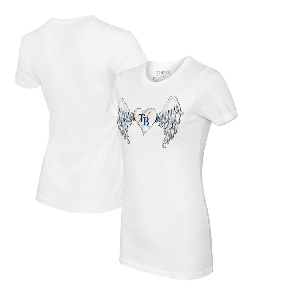 Tampa Bay Rays Tiny Turnip Women's Angel Wings T-Shirt - White