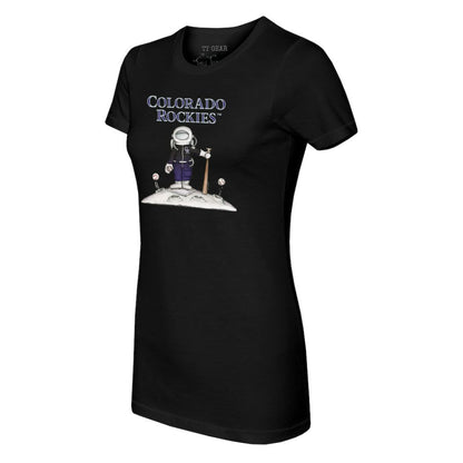 Colorado Rockies Tiny Turnip Women's Astronaut T-Shirt - Black