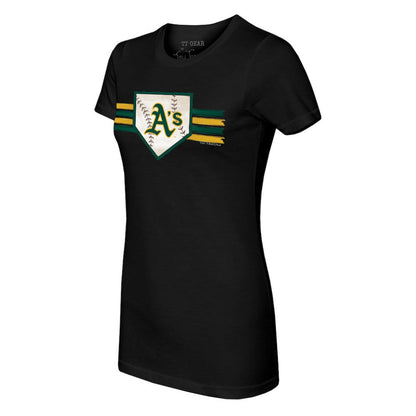 Athletics Tiny Turnip Women's Base Stripe T-Shirt - Black