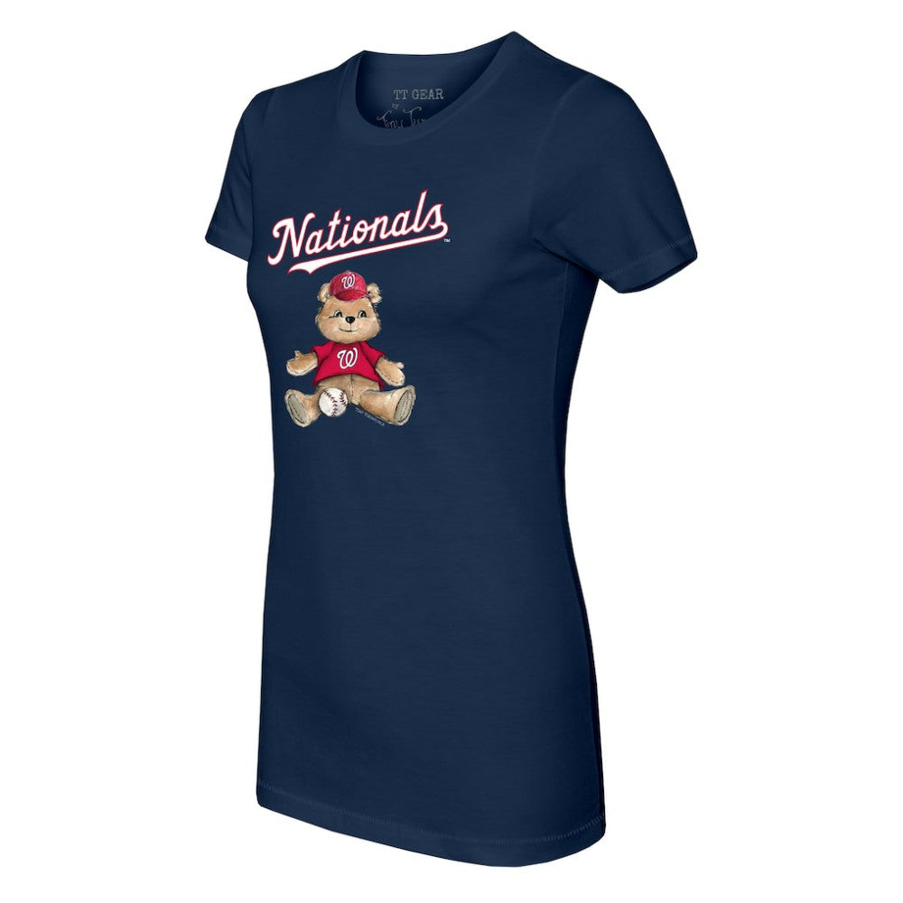 Washington Nationals Tiny Turnip Women's Teddy Boy T-Shirt - Navy