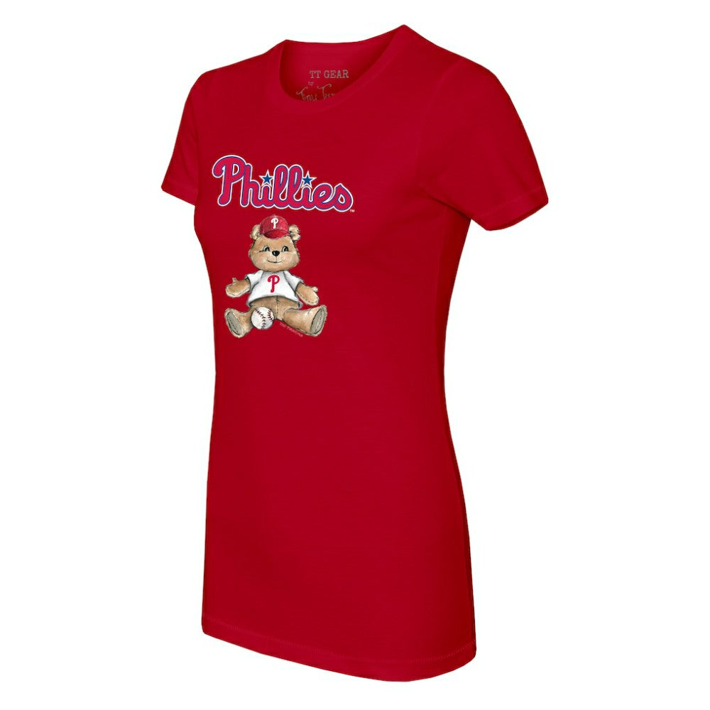 Philadelphia Phillies Tiny Turnip Women's Teddy Boy T-Shirt - Red