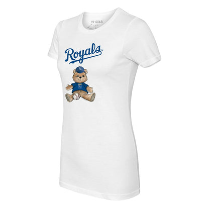 Kansas City Royals Tiny Turnip Women's Teddy Boy T-Shirt - White