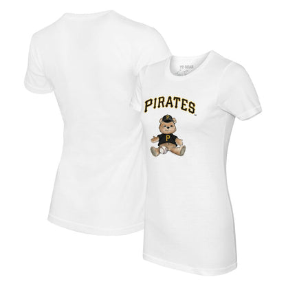Pittsburgh Pirates Tiny Turnip Women's Teddy Boy T-Shirt - White