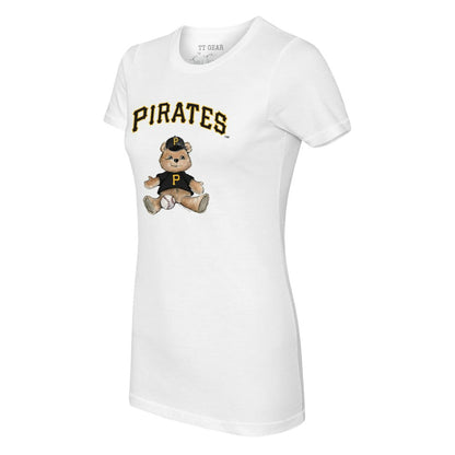 Pittsburgh Pirates Tiny Turnip Women's Teddy Boy T-Shirt - White