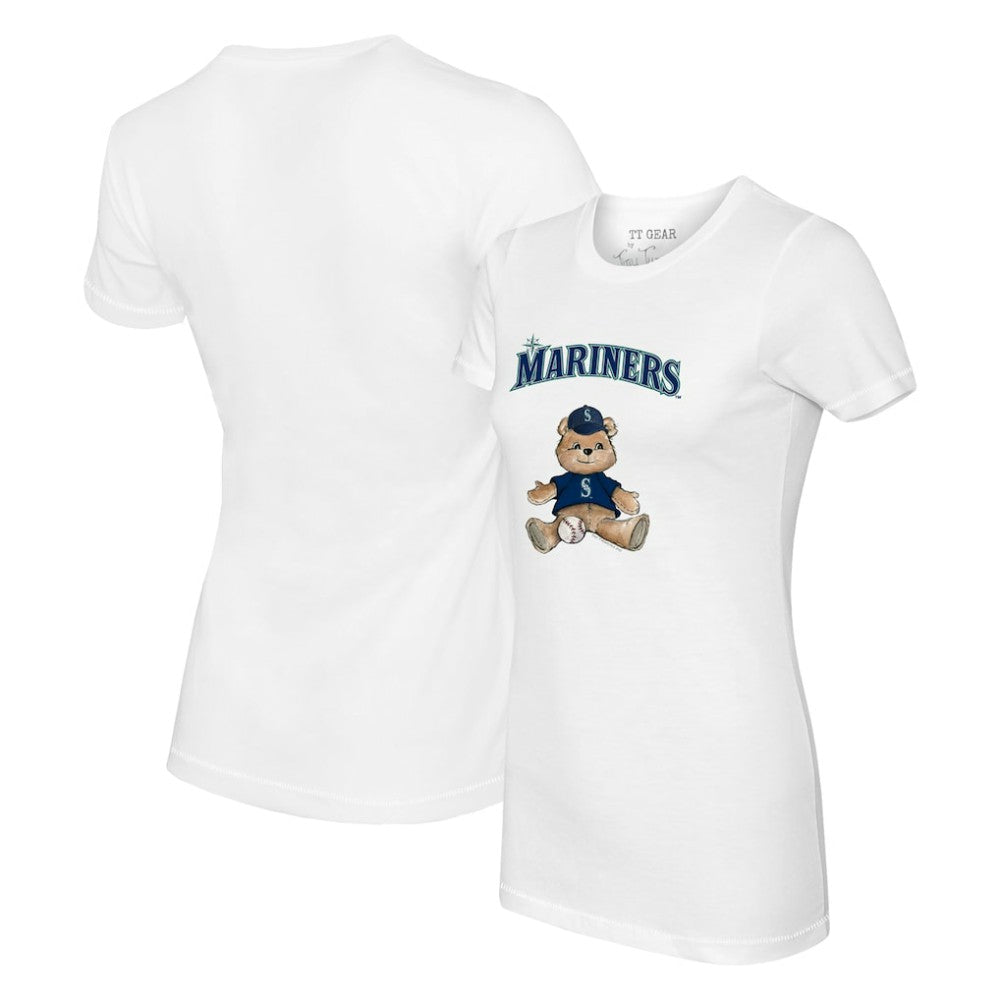 Seattle Mariners Tiny Turnip Women's Teddy Boy T-Shirt - White