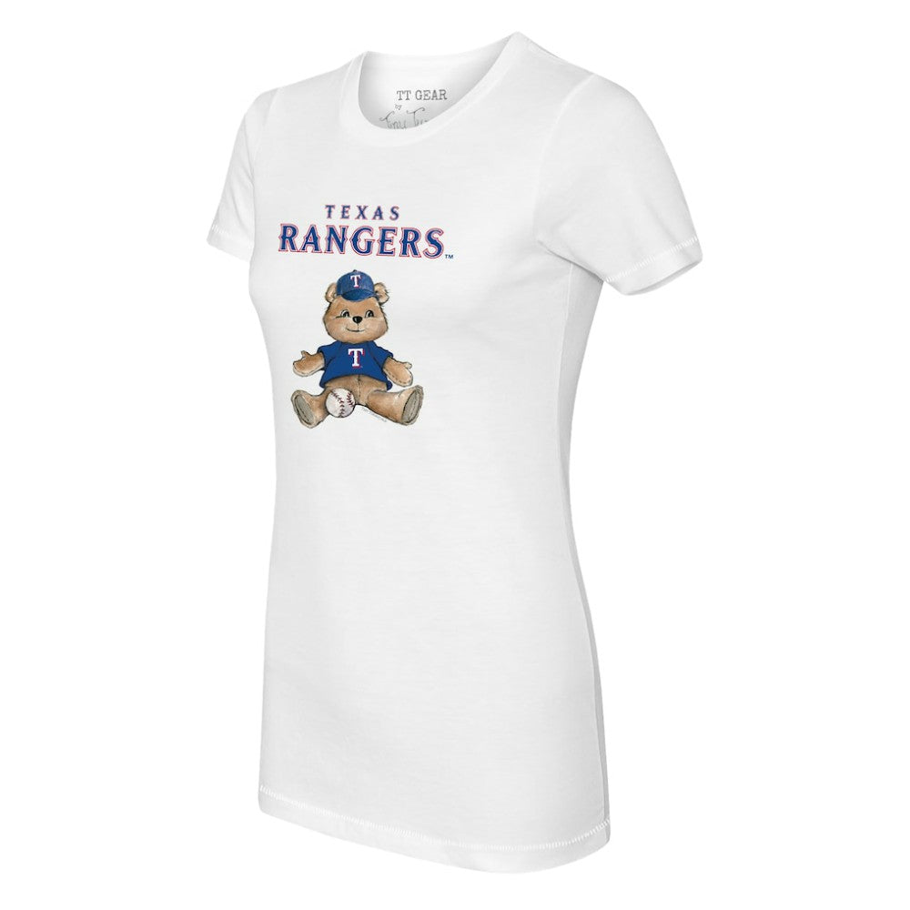 Texas Rangers Tiny Turnip Women's Teddy Boy T-Shirt - White