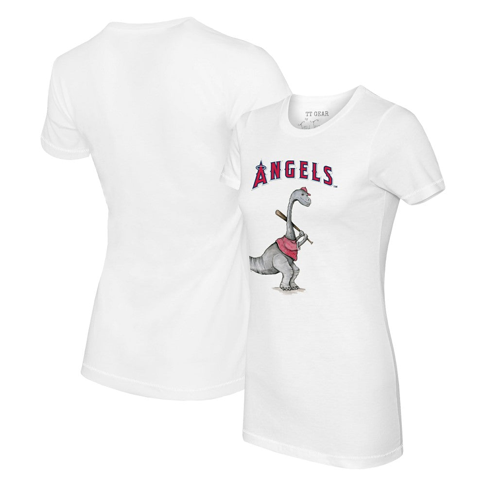 Los Angeles Angels Tiny Turnip Women's Bronto T-Shirt - White