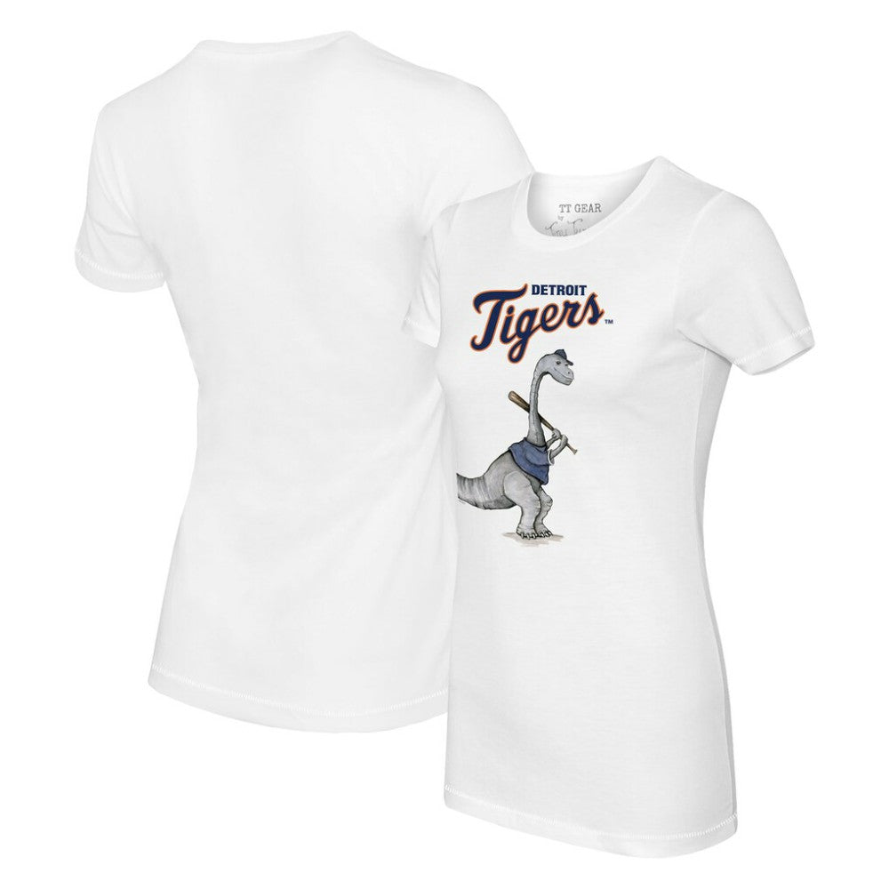 Detroit Tigers Tiny Turnip Women's Bronto T-Shirt - White