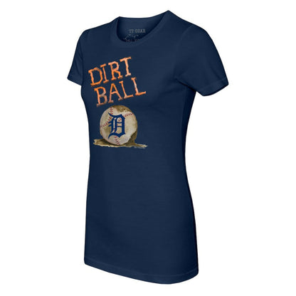 Detroit Tigers Tiny Turnip Women's Dirt Ball T-Shirt - Navy
