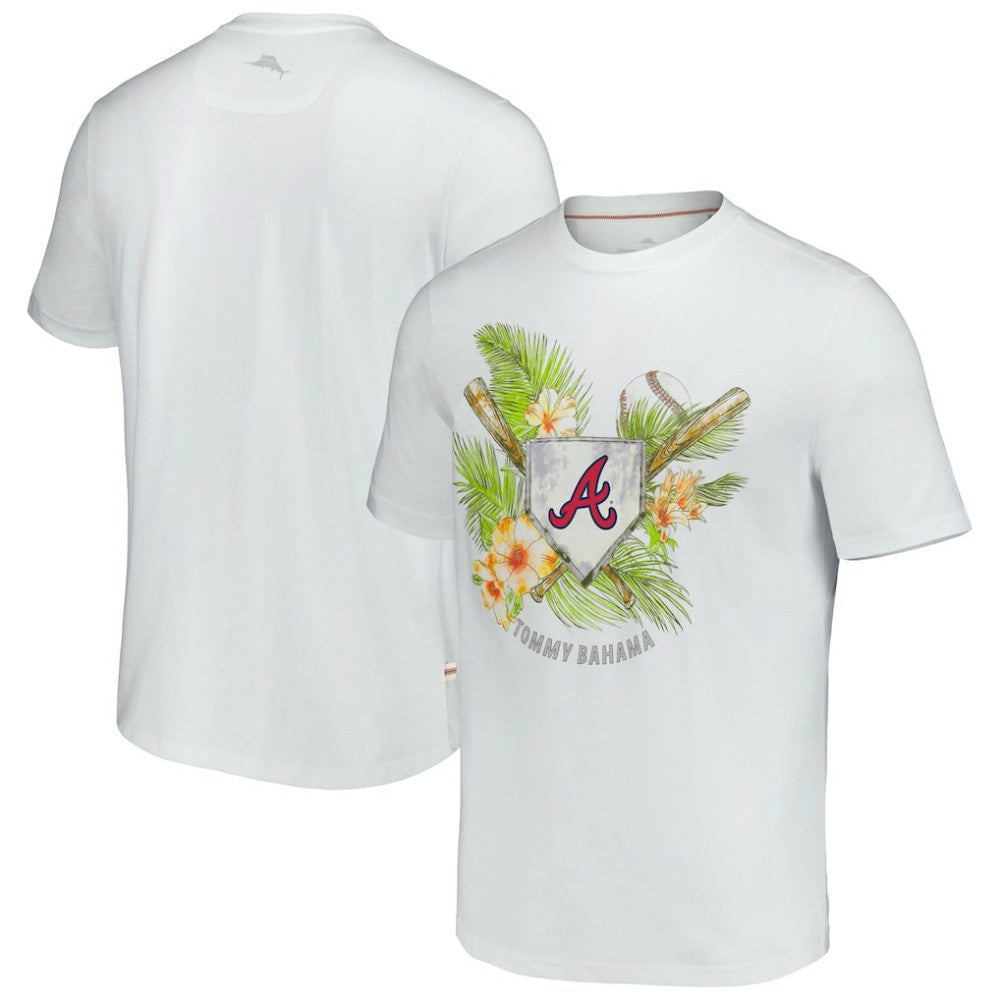 Atlanta Braves Tommy Bahama Island League T-Shirt - White