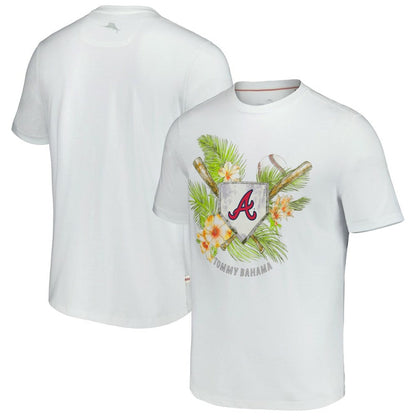 Atlanta Braves Tommy Bahama Island League T-Shirt - White
