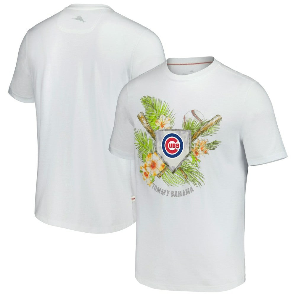 Chicago Cubs Tommy Bahama Island League T-Shirt - White