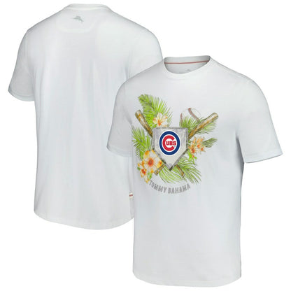 Chicago Cubs Tommy Bahama Island League T-Shirt - White