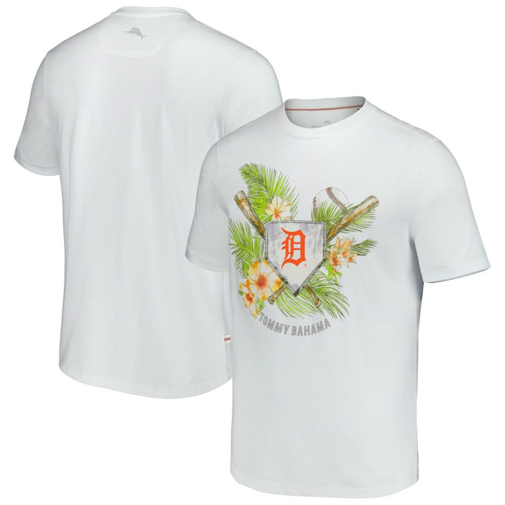 Detroit Tigers Tommy Bahama Island League T-Shirt - White