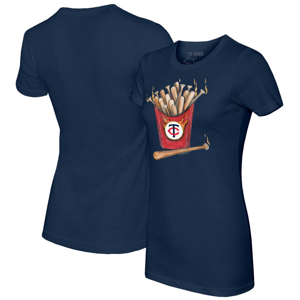Minnesota Twins Tiny Turnip Women's Hot Bats T-Shirt - Navy