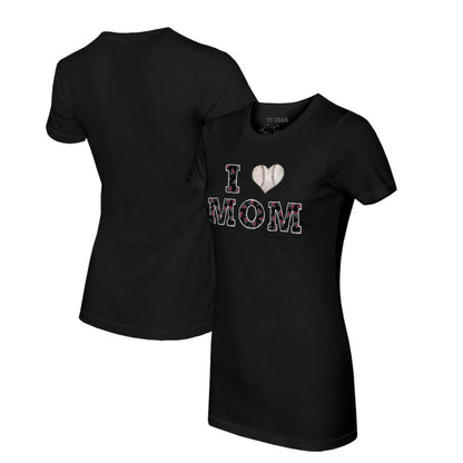 Arizona Diamondbacks Tiny Turnip Women's I Love Mom T-Shirt - Black