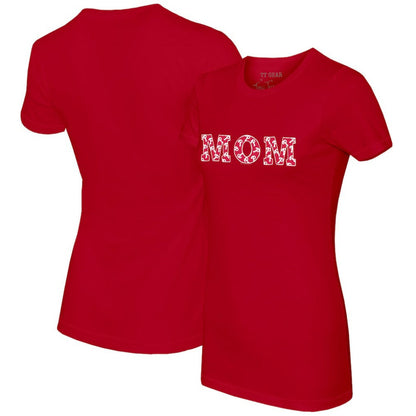 Philadelphia Phillies Tiny Turnip Women's Logo Mom T-Shirt - Red