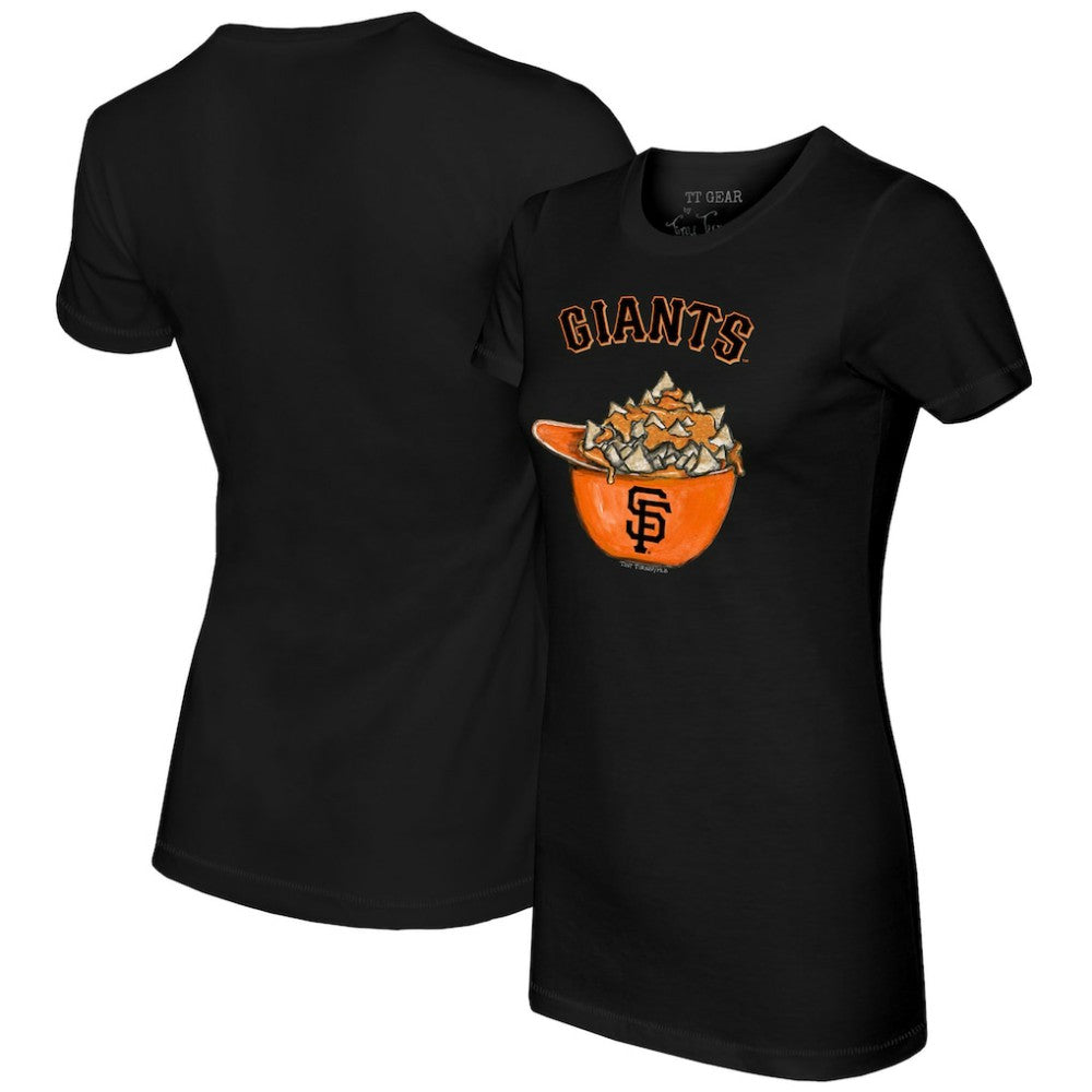 San Francisco Giants Tiny Turnip Women's Nacho Helmet T-Shirt - Black