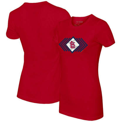 St. Louis Cardinals Tiny Turnip Women's Prism Arrows T-Shirt - Red
