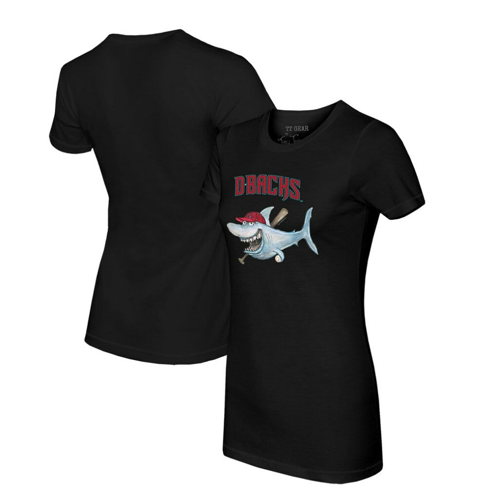Arizona Diamondbacks Tiny Turnip Women's Shark T-Shirt - Black
