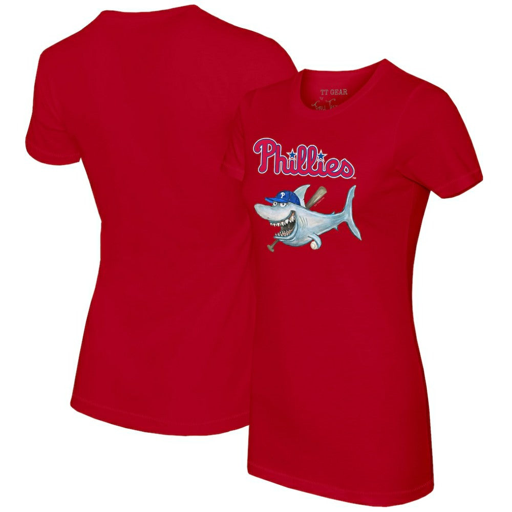 Philadelphia Phillies Tiny Turnip Women's Shark T-Shirt - Red