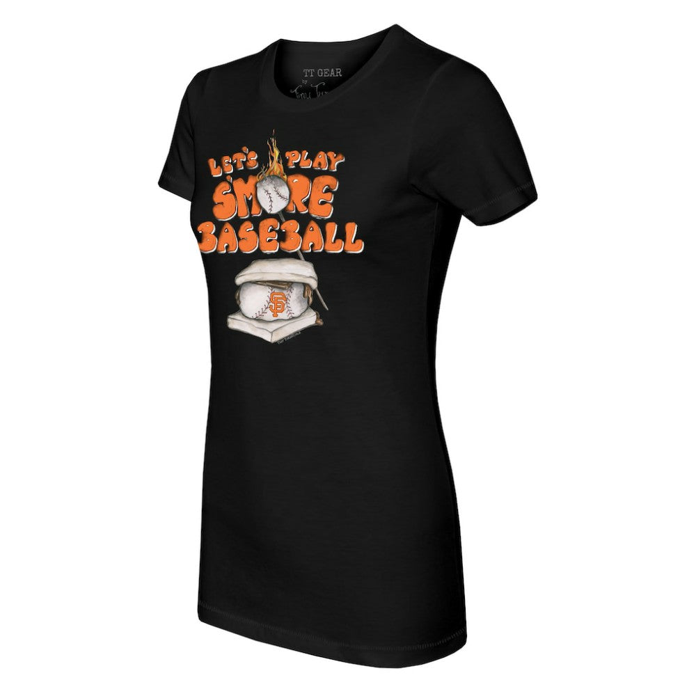 San Francisco Giants Tiny Turnip Women's Smores T-Shirt - Black