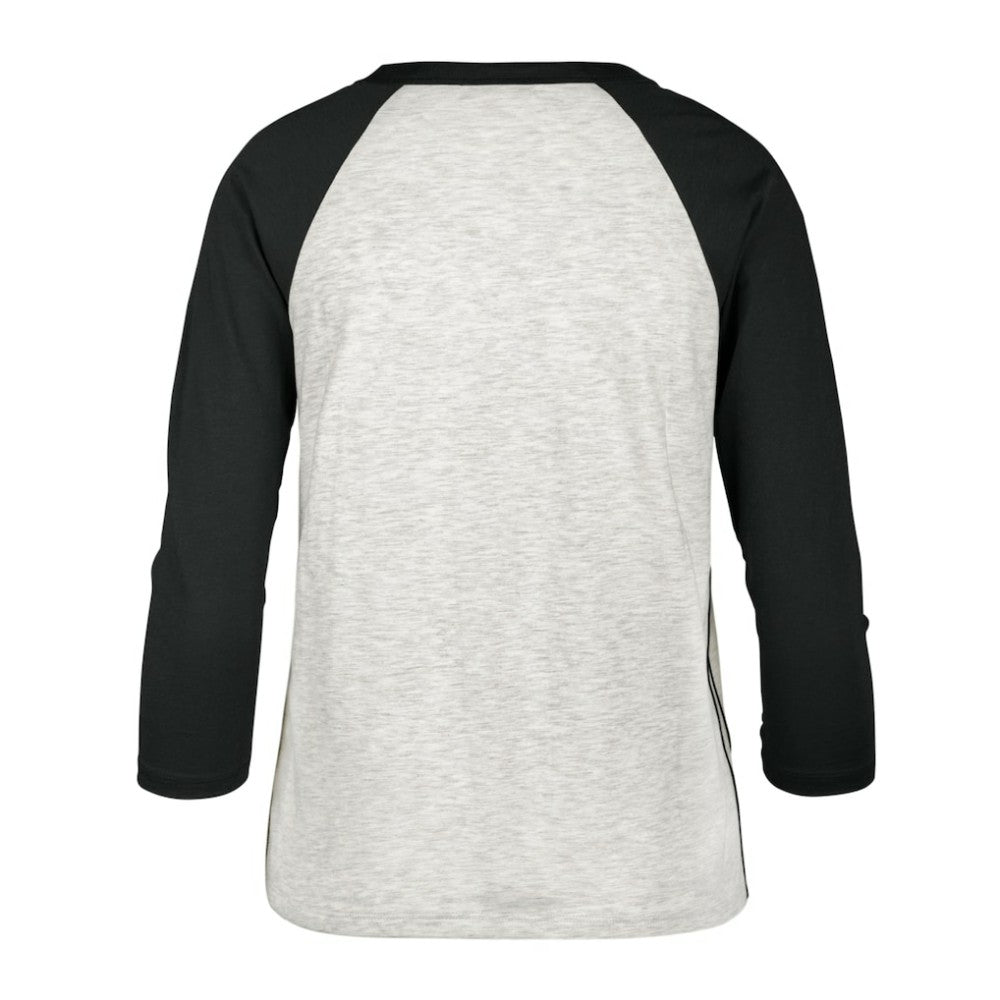 Washington Nationals Women's City Connect Retro Daze Ava Raglan 3/4-Sleeve T-Shirt - Gray | 47 brand
