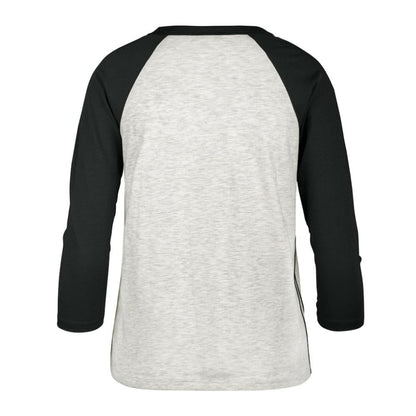 Washington Nationals Women's City Connect Retro Daze Ava Raglan 3/4-Sleeve T-Shirt - Gray | 47 brand