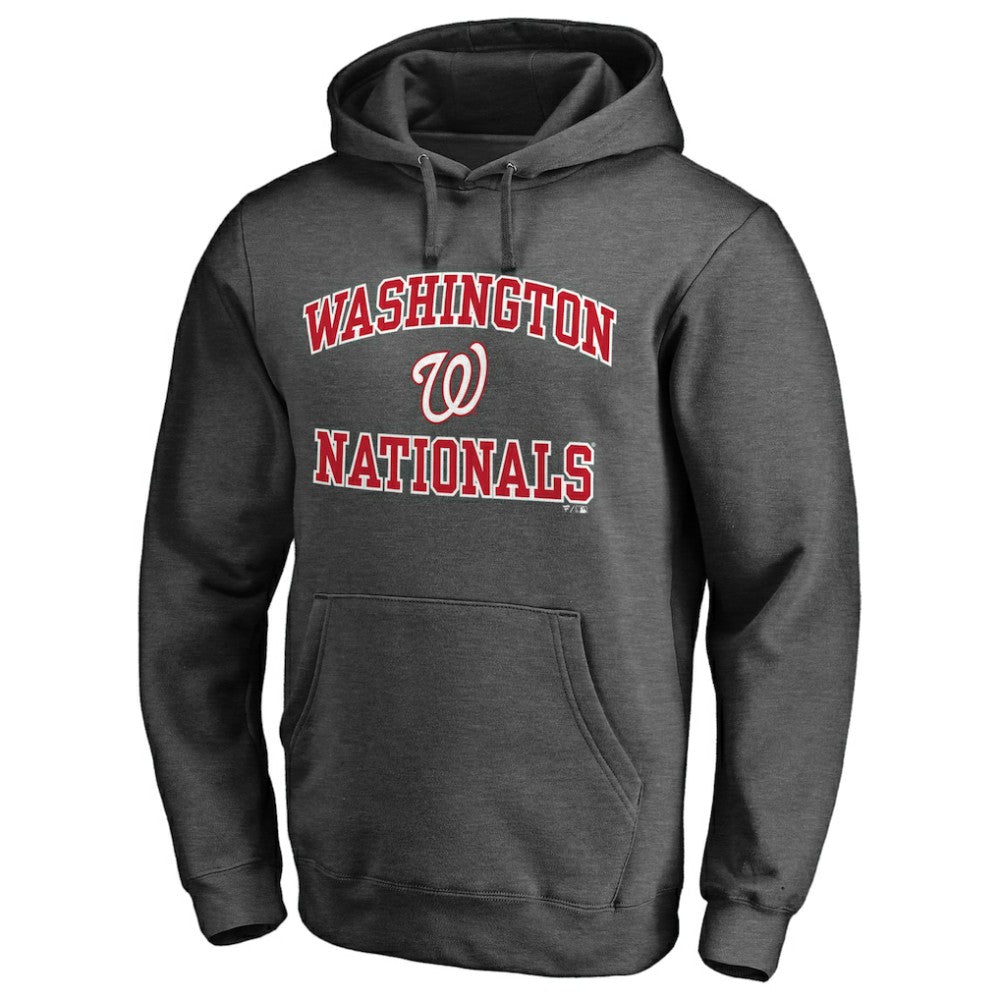 Washington Nationals Heart & Soul Pullover Hoodie - Charcoal