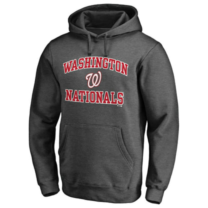 Washington Nationals Heart & Soul Pullover Hoodie - Charcoal