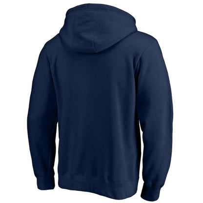 New York Yankees Team Lock Up Wordmark Pullover Hoodie - Navy