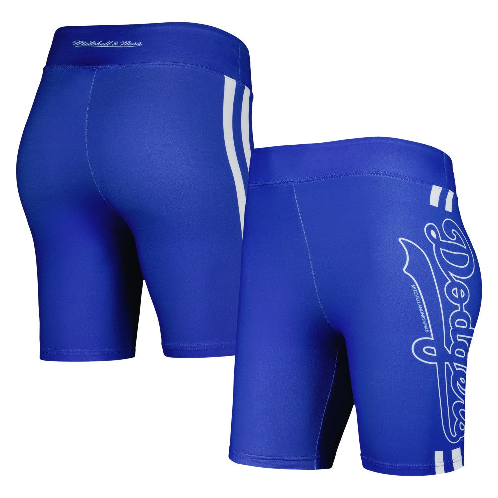 Los Angeles Dodgers Women's Biker Shorts - Royal | Mitchell & Ness
