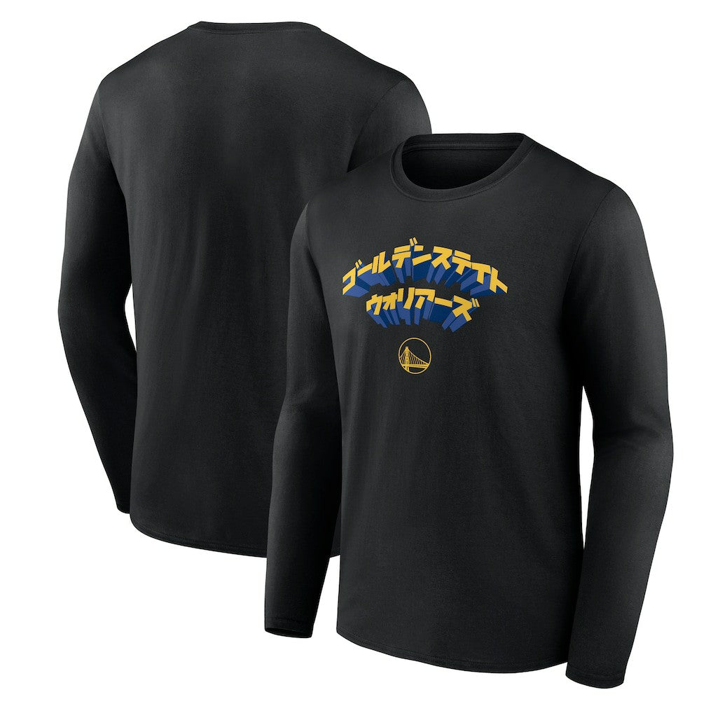 Golden State Warriors Japanese Heritage Long Sleeve T-Shirt sale - Black | Fanatics sale