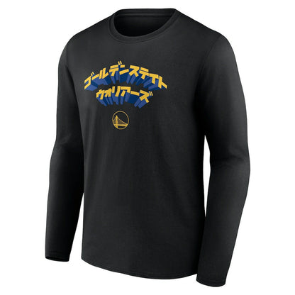 Golden State Warriors Japanese Heritage Long Sleeve T-Shirt sale - Black | Fanatics sale
