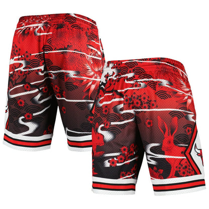 Chicago Bulls Lunar New Year Swingman Shorts - Red | Mitchell & Ness shop