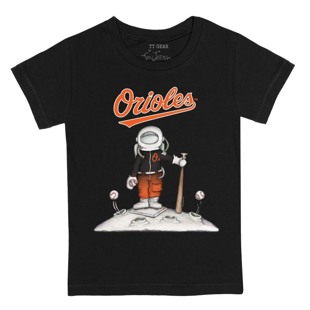Baltimore Orioles Tiny Turnip Youth Astronaut T-Shirt - Black